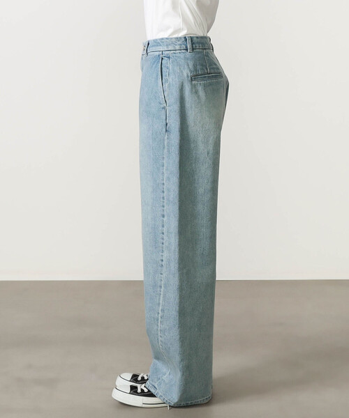 ORCIVAL（オーシバル）の「ORCIVAL | コットンドライツイル ワイドカーブパンツ WOMEN（デニムパンツ・レディース・インディゴブルー・1/2）」の10枚目の写真