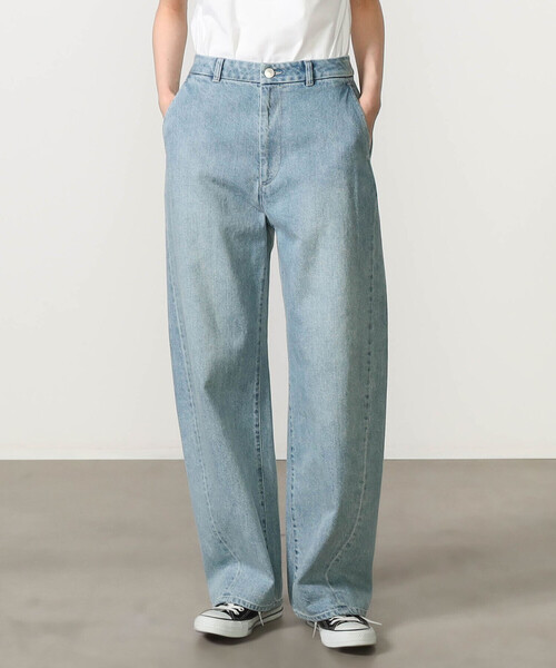 ORCIVAL（オーシバル）の「ORCIVAL | コットンドライツイル ワイドカーブパンツ WOMEN（デニムパンツ・レディース・インディゴブルー・1/2）」の12枚目の写真