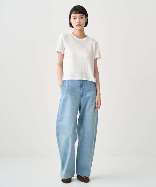 ORCIVAL（オーシバル）の「ORCIVAL | コットンドライツイル ワイドカーブパンツ WOMEN（デニムパンツ・レディース・インディゴブルー・1/2）」の15枚目の写真