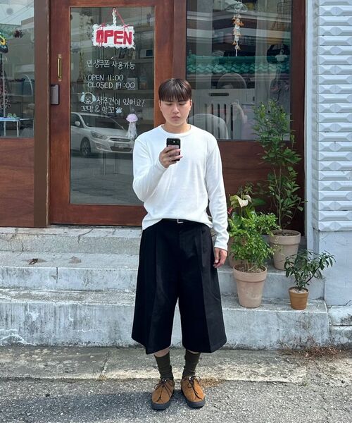 BASEMOMENT(ベースモーメント)の「マッスルフィットリブロングスリーブブラック(Tシャツ/カットソー・メンズ・その他・MEDIUM/LARGE)」の11枚目の写真