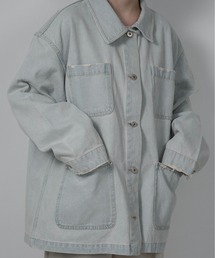 lawgy（ラウジー）の「mixed pocket denim jacket / ミクストポケットデニムジャケット（デニムジャケット）」