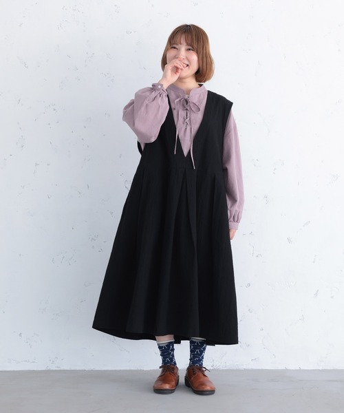 soulberry(ソウルベリー)の「【115cm丈】なんとでもなる、みんなのワンピース(ワンピース・レディース・ブラック・3L/LL/L/M/5L/4L)」の17枚目の写真