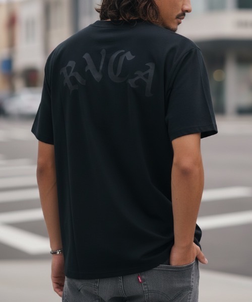 RVCA(ルーカ)の「RVCA メンズ BACK SIDE OE ARCH SFST サーフTシャツ 【2026年春夏モデル】(Tシャツ/カットソー・メンズ・ダークブルー/ホワイト/ブラック/グレー・X-LARGE/LARGE/MEDIUM/SMALL)」の2枚目の写真
