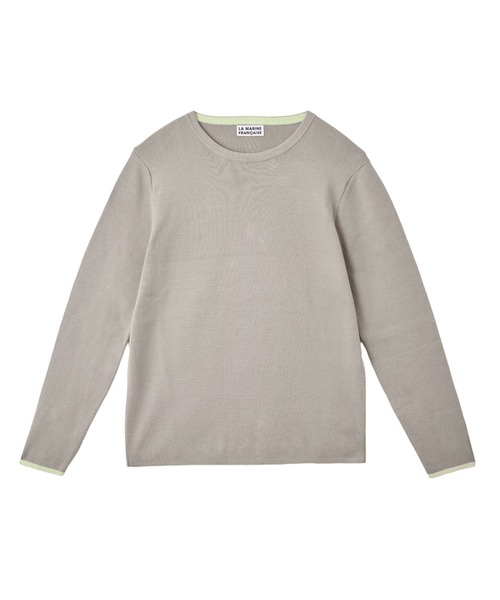 LA MARINE FRANCAISE(マリン フランセーズ)の「バイカラープルオーバー(ニット/セーター・レディース・ネイビー/グレー/オフホワイト・FREE)」の3枚目の写真