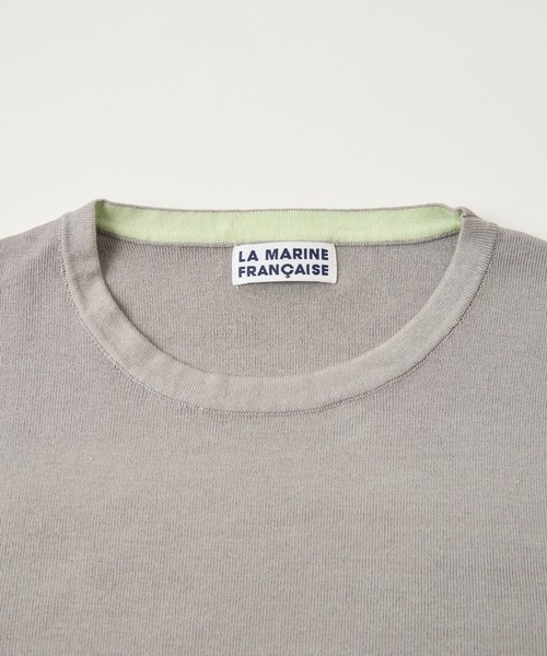 LA MARINE FRANCAISE(マリン フランセーズ)の「バイカラープルオーバー(ニット/セーター・レディース・ネイビー/グレー/オフホワイト・FREE)」の6枚目の写真