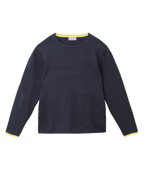 LA MARINE FRANCAISE(マリン フランセーズ)の「バイカラープルオーバー(ニット/セーター・レディース・ネイビー/グレー/オフホワイト・FREE)」の9枚目の写真