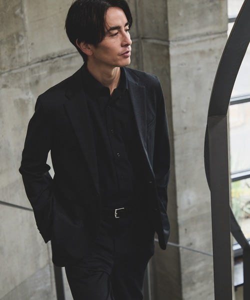 JUN STANDARD PICKS(ジュンスタンダードピックス)の「イタリアンカラー半袖シャツ(ビジネスシャツ・メンズ・ホワイト/サックスブルー/ブラック・S/M/L/LL)」の14枚目の写真