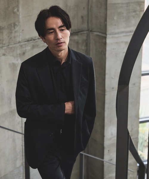 JUN STANDARD PICKS(ジュンスタンダードピックス)の「イタリアンカラー半袖シャツ(ビジネスシャツ・メンズ・ホワイト/サックスブルー/ブラック・S/M/L/LL)」の13枚目の写真