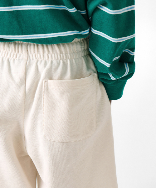 MUSINSA STANDARD KIDS（ムシンサスタンダードキッズ）の「ベーシックスウェットショーツ[クリーム]（その他パンツ・レディース・その他・100/110/120/130/140/150/160）」の5枚目の写真