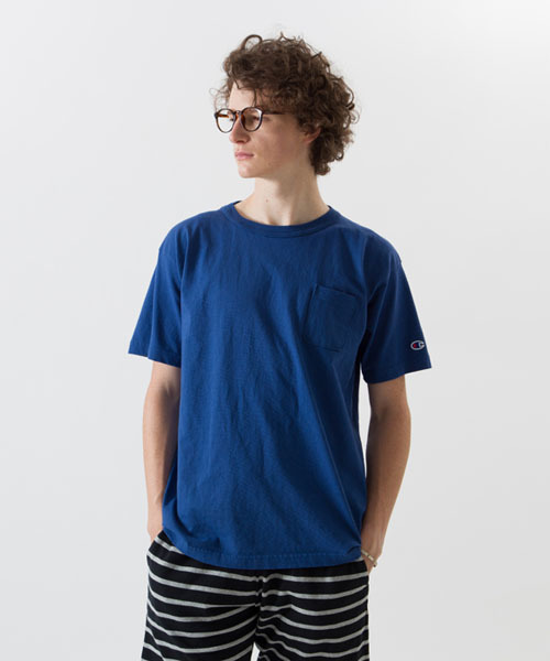 Champion（チャンピオン）の「【Champion/チャンピオン】メンズ MADE IN USA T1011(ティーテンイレブン) ショートスリーブ ポケット付き Tシャツ（Tシャツ/カットソー・メンズ・ブルー系その他/ホワイト/グレー系その他/ブラック/ネイビー/アーミー・LARGE/SMALL/MEDIUM/X-LARGE）」の6枚目の写真