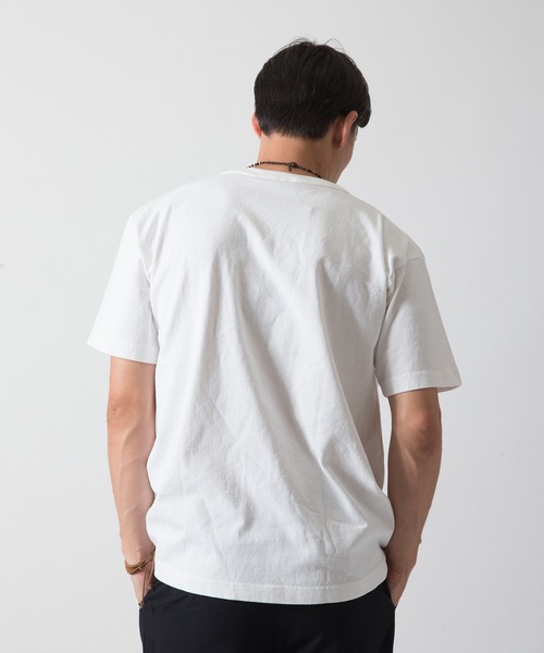 Champion（チャンピオン）の「【Champion/チャンピオン】メンズ MADE IN USA T1011(ティーテンイレブン) ショートスリーブ ポケット付き Tシャツ（Tシャツ/カットソー・メンズ・ブルー系その他/ホワイト/グレー系その他/ブラック/ネイビー/アーミー・LARGE/SMALL/MEDIUM/X-LARGE）」の8枚目の写真