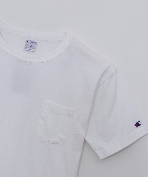 Champion（チャンピオン）の「【Champion/チャンピオン】メンズ MADE IN USA T1011(ティーテンイレブン) ショートスリーブ ポケット付き Tシャツ（Tシャツ/カットソー・メンズ・ブルー系その他/ホワイト/グレー系その他/ブラック/ネイビー/アーミー・LARGE/SMALL/MEDIUM/X-LARGE）」の13枚目の写真