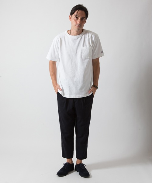 Champion（チャンピオン）の「【Champion/チャンピオン】メンズ MADE IN USA T1011(ティーテンイレブン) ショートスリーブ ポケット付き Tシャツ（Tシャツ/カットソー・メンズ・ブルー系その他/ホワイト/グレー系その他/ブラック/ネイビー/アーミー・LARGE/SMALL/MEDIUM/X-LARGE）」の9枚目の写真