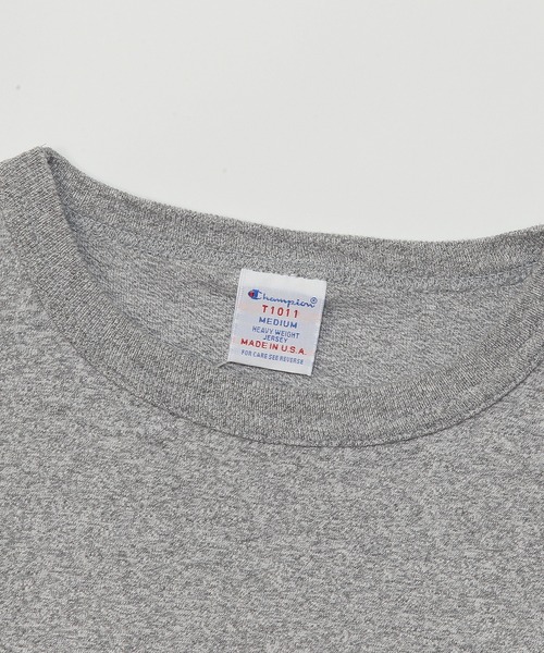 Champion（チャンピオン）の「【Champion/チャンピオン】メンズ MADE IN USA T1011(ティーテンイレブン) ショートスリーブ ポケット付き Tシャツ（Tシャツ/カットソー・メンズ・ブルー系その他/ホワイト/グレー系その他/ブラック/ネイビー/アーミー・LARGE/SMALL/MEDIUM/X-LARGE）」の18枚目の写真