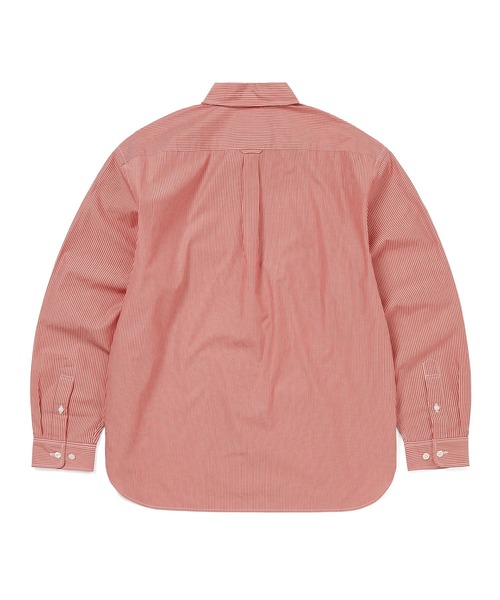 thisisneverthat(ディスイズネバーザット)の「DSN Striped Shirt(シャツ/ブラウス・メンズ・レッド/ホワイト/ベージュ・L/M/S/XL)」の6枚目の写真