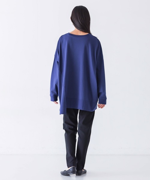 n'OrLABEL(ノアールレーベル)の「アシメ切替ランダムヘムカットソー(Tシャツ/カットソー・レディース・ブラック/オフホワイト/ブルー・FREE)」の19枚目の写真
