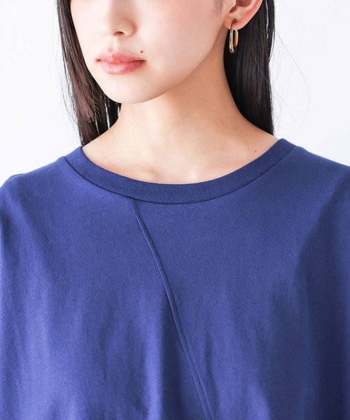 n'OrLABEL(ノアールレーベル)の「アシメ切替ランダムヘムカットソー(Tシャツ/カットソー・レディース・ブラック/オフホワイト/ブルー・FREE)」の21枚目の写真