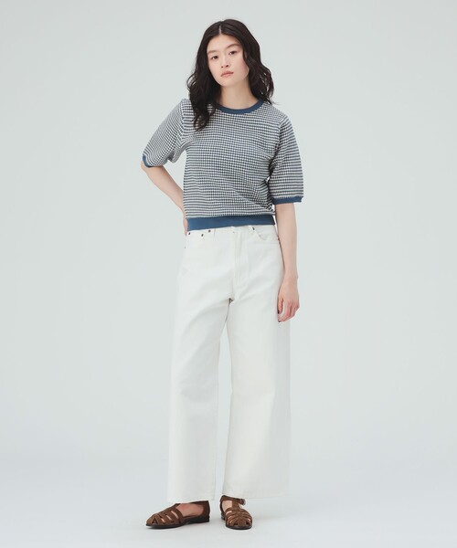 BEAMS HEART(ビームスハート)の「ハニカム ジャカード プルオーバー(Tシャツ/カットソー・レディース・ブラウン/ブルー/ブラック・FREE)」の15枚目の写真