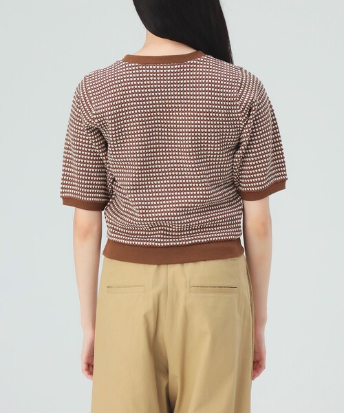 BEAMS HEART(ビームスハート)の「ハニカム ジャカード プルオーバー(Tシャツ/カットソー・レディース・ブラウン/ブルー/ブラック・FREE)」の21枚目の写真