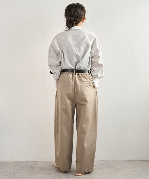 mil（ミル）の「バレルレッグ チノパンツ【586140】（チノパンツ