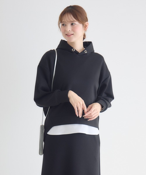 Pillini（ピリーニ）の「ダンボールパーカーセットアップ（セットアップ・レディース・オフホワイト/ブラック・FREE）」の21枚目の写真