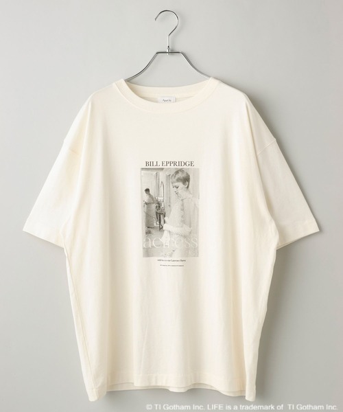 A part by（アパートバイ）の「MiaFarrow_S/STEE_5分袖（Tシャツ/カットソー・レディース・ブルー/オフホワイト・FREE）」の18枚目の写真