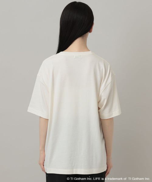 A part by（アパートバイ）の「MiaFarrow_S/STEE_5分袖（Tシャツ/カットソー・レディース・ブルー/オフホワイト・FREE）」の10枚目の写真