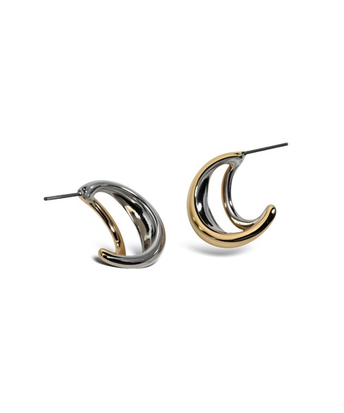 Lyvi(ライビィ)の「バイカラー/ Crescent Curve Piercing Contrast Edition / 金属アレルギー対応(ピアス(両耳用)・レディース・ゴールド系その他・FREE)」の7枚目の写真