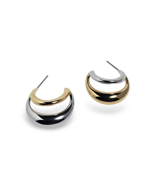 Lyvi(ライビィ)の「バイカラー/ Crescent Curve Piercing Contrast Edition / 金属アレルギー対応(ピアス(両耳用)・レディース・ゴールド系その他・FREE)」の8枚目の写真