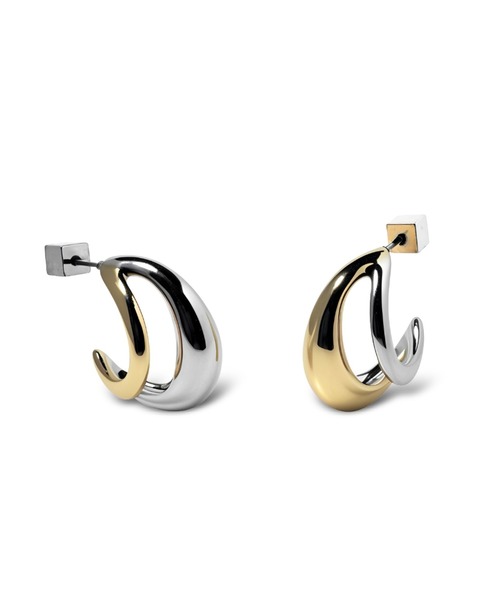 Lyvi(ライビィ)の「バイカラー/ Crescent Curve Piercing Contrast Edition / 金属アレルギー対応(ピアス(両耳用)・レディース・ゴールド系その他・FREE)」の9枚目の写真