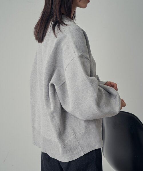 goocy（グーシー）の「刺繍スウェットライクニット（ニット/セーター・レディース・ネイビー/グレー/レッド・FREE）」の7枚目の写真