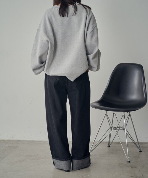 goocy（グーシー）の「刺繍スウェットライクニット（ニット/セーター・レディース・ネイビー/グレー/レッド・FREE）」の10枚目の写真