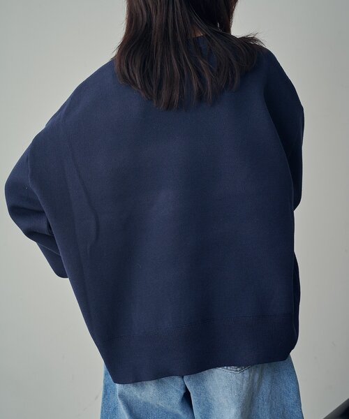 goocy（グーシー）の「刺繍スウェットライクニット（ニット/セーター・レディース・ネイビー/グレー/レッド・FREE）」の15枚目の写真