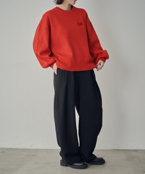 goocy（グーシー）の「刺繍スウェットライクニット（ニット/セーター・レディース・ネイビー/グレー/レッド・FREE）」の20枚目の写真