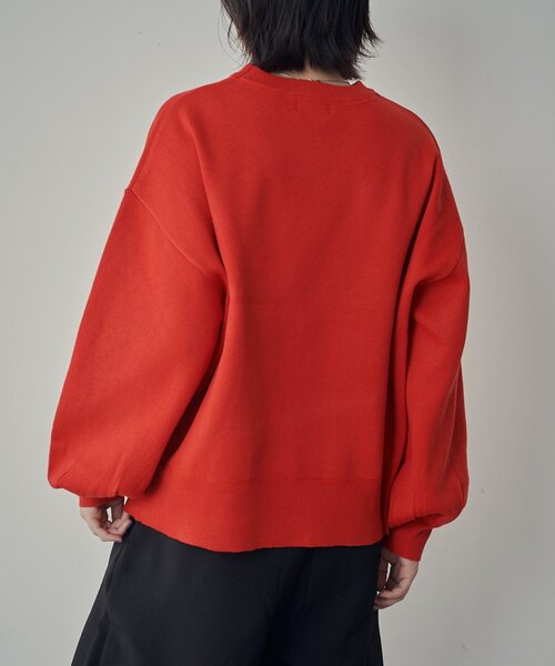 goocy（グーシー）の「刺繍スウェットライクニット（ニット/セーター・レディース・ネイビー/グレー/レッド・FREE）」の21枚目の写真