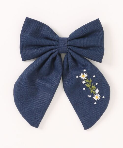 ammy.（エイミードット）の「【 ammy. / エイミードット 】 フラワー 刺繍 ビッグ リボン ヘアピン（ヘアピン・レディース・ブルー系2/ブルー系3/ブルー系1・FREE）」の7枚目の写真