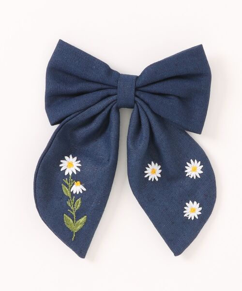 ammy.（エイミードット）の「【 ammy. / エイミードット 】 フラワー 刺繍 ビッグ リボン ヘアピン（ヘアピン・レディース・ブルー系2/ブルー系3/ブルー系1・FREE）」の8枚目の写真