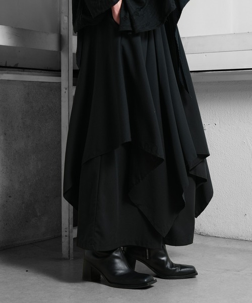 Ruze(ルゼ)の「Irregular cut gather drape pants/イレギュラーカットギャザードレープパンツ(その他パンツ・メンズ・ブラック・FREE)」の12枚目の写真