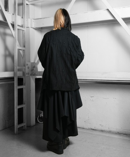 Ruze(ルゼ)の「Irregular cut gather drape pants/イレギュラーカットギャザードレープパンツ(その他パンツ・メンズ・ブラック・FREE)」の7枚目の写真