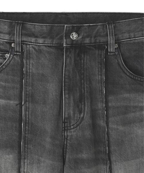SUPPLIER(サプライヤー)の「SUPPLIER/サプライヤー/Fire Tribal Leather Patch Baggy Denim(デニムパンツ・メンズ・ブラック/ブルー・S/M/L)」の4枚目の写真