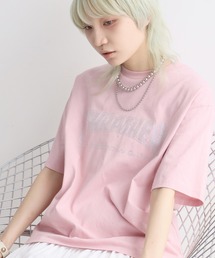【THRASHER/スラッシャー】ラメ総柄 ラインストーン 半袖Tシャツ