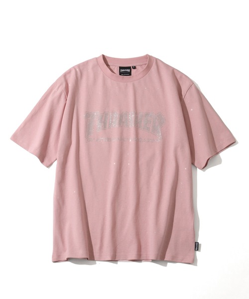 THRASHER（スラッシャー）の「【THRASHER/スラッシャー】ラメ総柄 ラインストーン 半袖Tシャツ（Tシャツ/カットソー・メンズ・ブラック/ホワイト/ピンク・M/L/XL）」の17枚目の写真