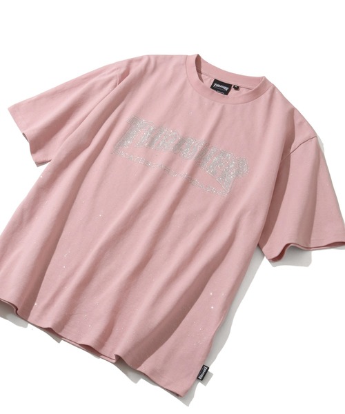 THRASHER（スラッシャー）の「【THRASHER/スラッシャー】ラメ総柄 ラインストーン 半袖Tシャツ（Tシャツ/カットソー・メンズ・ブラック/ホワイト/ピンク・M/L/XL）」の20枚目の写真
