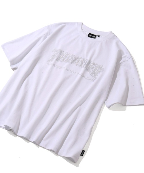 THRASHER（スラッシャー）の「【THRASHER/スラッシャー】ラメ総柄 ラインストーン 半袖Tシャツ（Tシャツ/カットソー・メンズ・ブラック/ホワイト/ピンク・M/L/XL）」の19枚目の写真