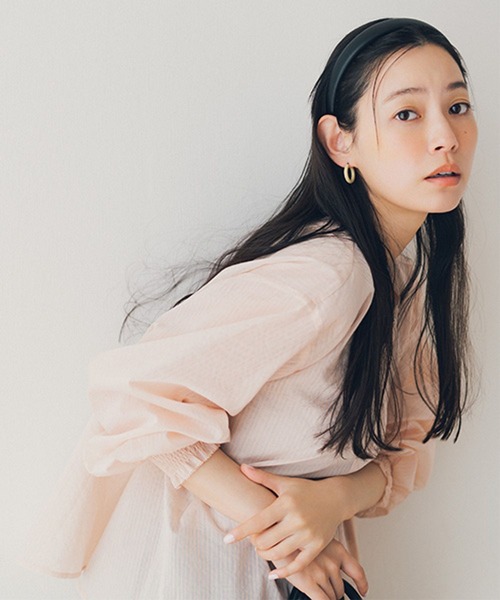 studio CLIP（スタディオクリップ）の「シアーストライプフレアブルゾンブラウス（シャツ/ブラウス・レディース・その他2/その他1/その他4・FREE）」の20枚目の写真