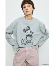 【身長/骨格別着用画像あり】ADスケッチプリントロンT / MICKEY ディズニー ミッキー キャラクター コラボ 春服 夏服 秋服