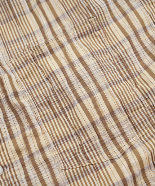 FRIZMWORKS(フリズムワークス)の「GATHERED CHECK SHIRT _ BEIGE(シャツ/ブラウス・メンズ・その他・SMALL/MEDIUM/LARGE/X-LARGE)」の6枚目の写真