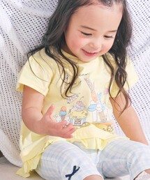 SLAP SLIP（スラップスリップ）の「【スララク 防汚加工 オーガニックコットン】ときめき女の子半袖Tシャツ(80~130cm)（Tシャツ/カットソー）」