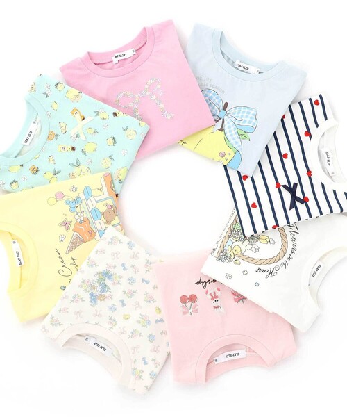 SLAP SLIP（スラップスリップ）の「【スララク/防汚加工/オーガニックコットン】ときめき女の子半袖Tシャツ(80~130cm)（Tシャツ/カットソー・キッズ・ホワイト/ピンク/グリーン/ホワイト系その他/イエロー/オフホワイト/ブルー/ピンク系その他・80ｃｍ/90cm/110cm/100cm/120cm/130cm）」の14枚目の写真