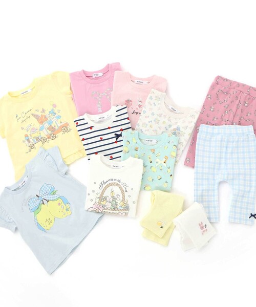 SLAP SLIP（スラップスリップ）の「【スララク/防汚加工/オーガニックコットン】ときめき女の子半袖Tシャツ(80~130cm)（Tシャツ/カットソー・キッズ・ホワイト/ピンク/グリーン/ホワイト系その他/イエロー/オフホワイト/ブルー/ピンク系その他・80ｃｍ/90cm/110cm/100cm/120cm/130cm）」の15枚目の写真